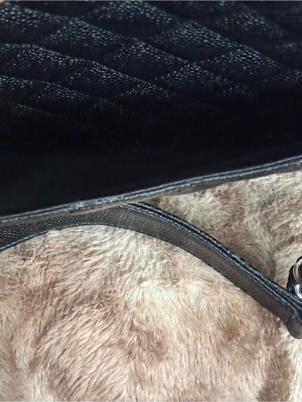 CHANEL NWT Grand Shopping Tote Black Quilted Caviar Leather W/Chain-Strap Handle - Picture 13 of 14